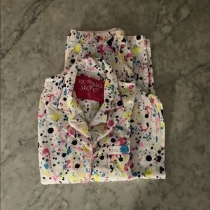 Victoria’s Secret Flannel Pajama Set Size Small